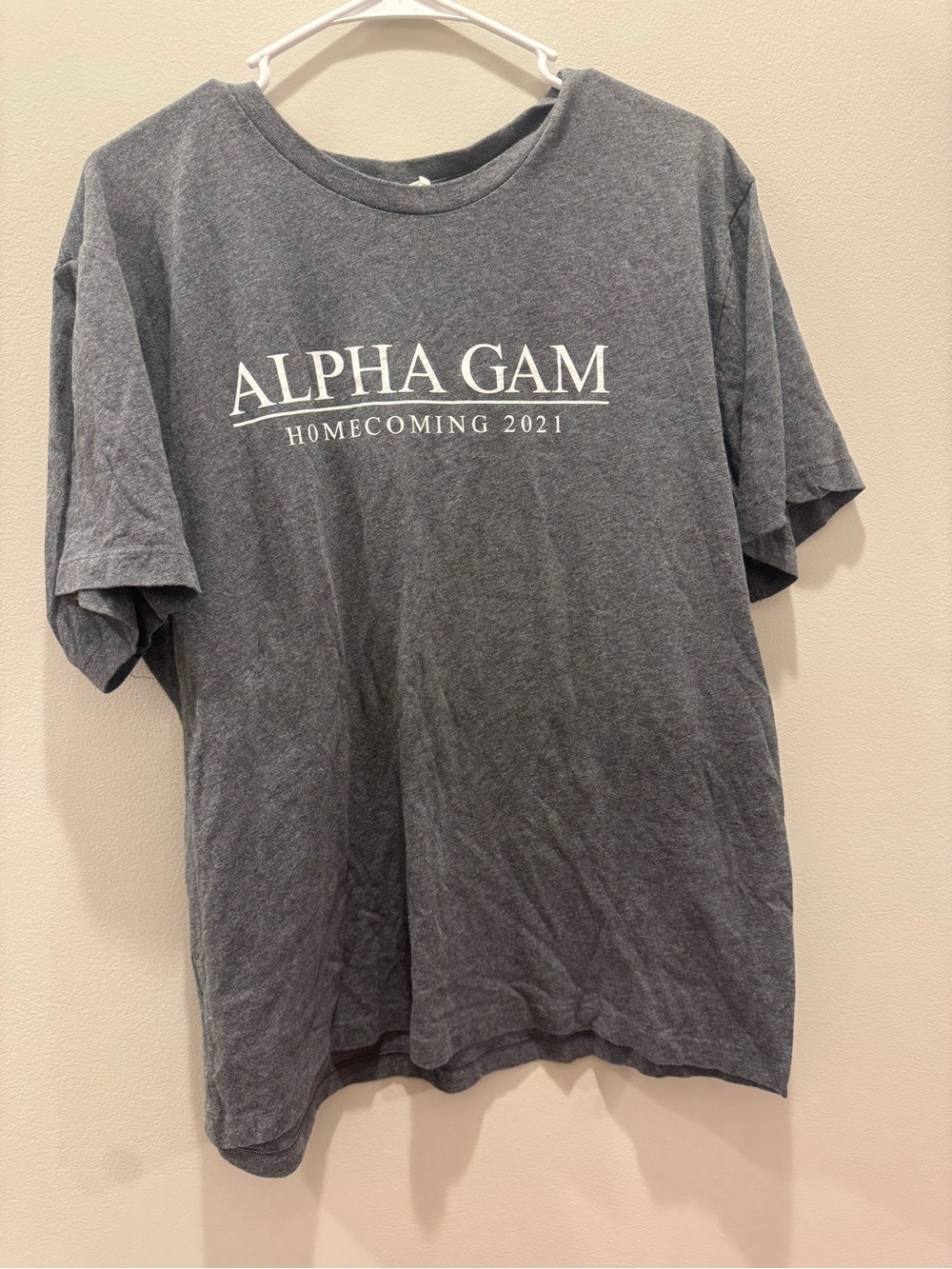 Alpha Gam Homecoming 2021 Gray Graphic Tee